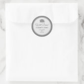 Abschluss Runder Aufkleber (Tasche)