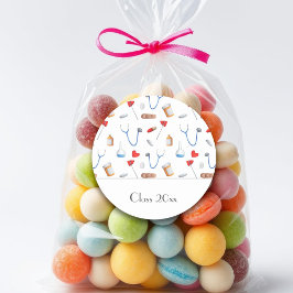 Abschluss Runder Aufkleber