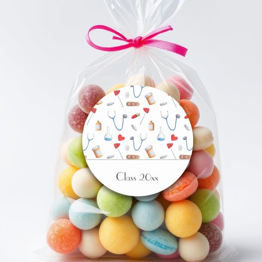 Abschluss Runder Aufkleber