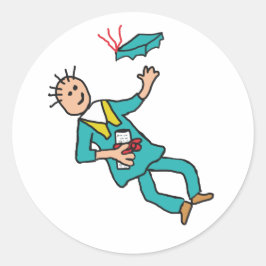 Abschluss Runder Aufkleber