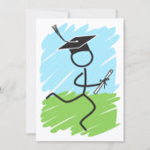 Abschluss Runner © Party Cross Country Track Einladung (Vorderseite)