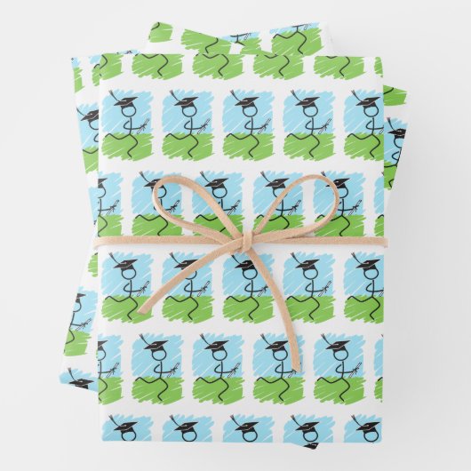 Abschluss Runner Pattern © Cross Country Track Geschenkpapier Set (Beispiel)
