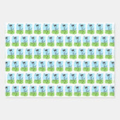 Abschluss Runner Pattern © Cross Country Track Geschenkpapier Set (Vorderseite)