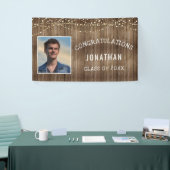 Abschluss Rustikale Holzsäge Leuchten Personalisie Banner (Messeveranstaltung)