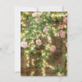 Abschluss Rustikale Rose Blumenstrauß Foto Dankeskarte (Rückseite)