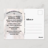 Abschluss Rustikale String Lights Foto Bibel Verse Postkarte (Rückseite)