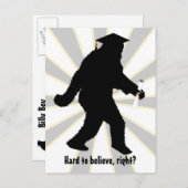 Abschluss Sasquatch Ankündigungspostkarte (Vorne/Hinten)