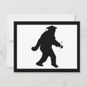 Abschluss Sasquatch mit Grad Cap Einladung (Vorderseite)