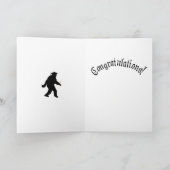 Abschluss Sasquatch mit Grad Cap Karte (Innenseite)