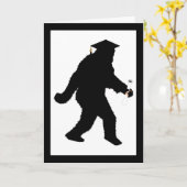 Abschluss Sasquatch mit Grad Cap Karte (Gelbe Blume)