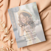 Abschluss Save the Date Foto Party Ankündigung