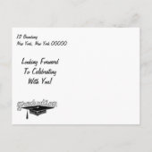 Abschluss Save the Date Karte (Rückseite)