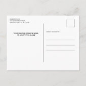 Abschluss Save the Date Modernes Foto Ankündigungspostkarte (Rückseite)