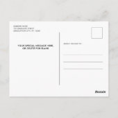 Abschluss Save the Date Modernes Graduiertenstudio Postkarte (Rückseite)