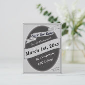 Abschluss Save the Date Postkarte (Stehend Vorderseite)