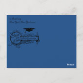 Abschluss Save the Date Postkarte (Rückseite)