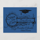 Abschluss Save the Date Postkarte (Vorderseite)