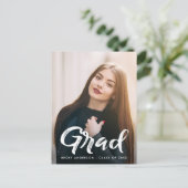 Abschluss Save the Date Postkarte (Stehend Vorderseite)