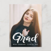 Abschluss Save the Date Postkarte (Vorderseite)