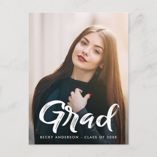 Abschluss Save the Date Postkarte (Vorderseite)