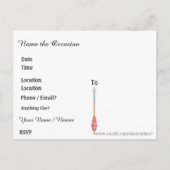 Abschluss Save the Date Postkarte Einladung (Rückseite)