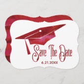 Abschluss Save the Date schlicht Moderner Grad (Vorne/Hinten)