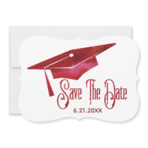 Abschluss Save the Date schlicht Moderner Grad