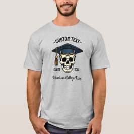 Abschluss-Schädel benutzerdefinierter Name Jahr Sc T-Shirt