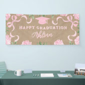 Abschluss-Schild, Kraftpapier Rosa Hydrangea  Banner (Messe)