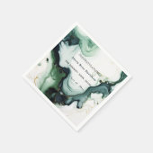 Abschluss, schöner türkisfarbener Agate-Marmor Serviette (Ecke)