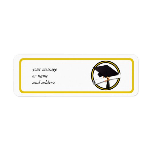 Abschluss School Colors Gold und Black (Vorne)