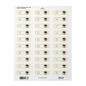 Abschluss School Colors Gold und Black (Vorne)