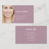 Abschluss School Student Networking Modernes Foto Visitenkarte (Vorne/Hinten)