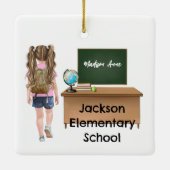 Abschluss-/Schuldekoration für Kleinkinder Keramikornament (Rückseite)