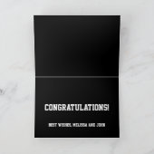 Abschluss Schwarz-Weiß-Grad-Bezeichnung 2023 Karte (Innenseite)