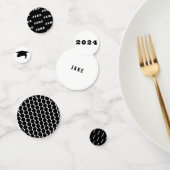 Abschluss Schwarz/Weiß Konfetti (Gruppe)