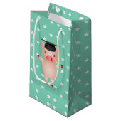 Abschluss Schweinefleisch und Sterne Kleine Geschenktüte (Vorderseite Schrägansicht)