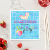 Abschluss-Schwimmparty Serviette (Beispiel)