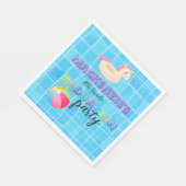 Abschluss-Schwimmparty Serviette (Ecke)