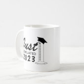 Abschluss Science Graduated Zylinder Hat Year Kaffeetasse (Vorderseite Links)