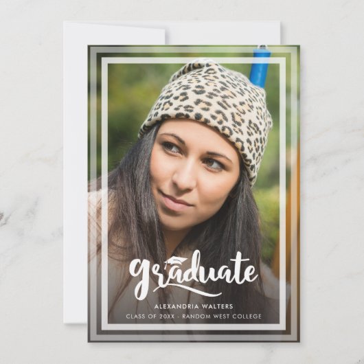 Abschluss Script 2 Fotos Grad 2025 Ankündigung (Vorderseite)