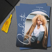 Abschluss Script Arch Foto Blue Einladung