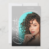 Abschluss Script Arch Foto Einladung (Vorderseite)