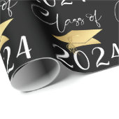 Abschluss Script Class Jahr benutzerdefinierte Far Geschenkpapier (Rolleneckpunkt)