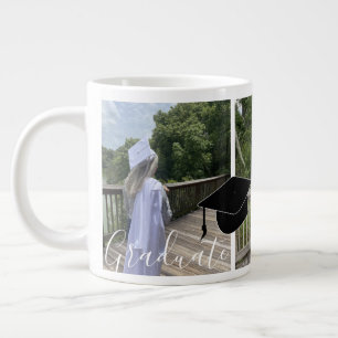 Abschluss Script Foto Cap Collage Jumbo-Tasse