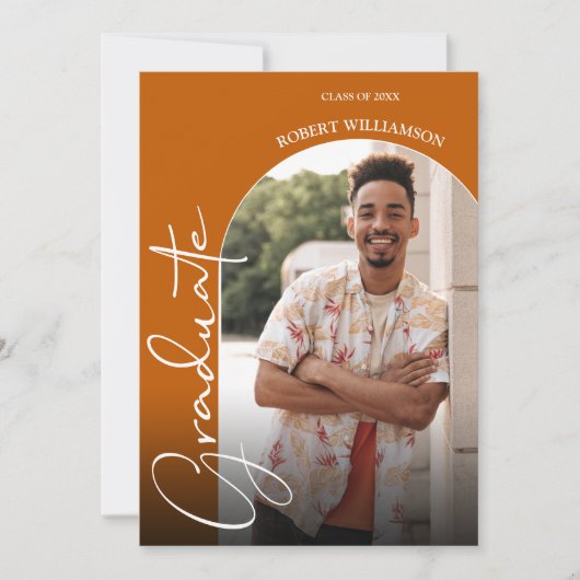 Abschluss Script-Foto Einladung (Vorderseite)