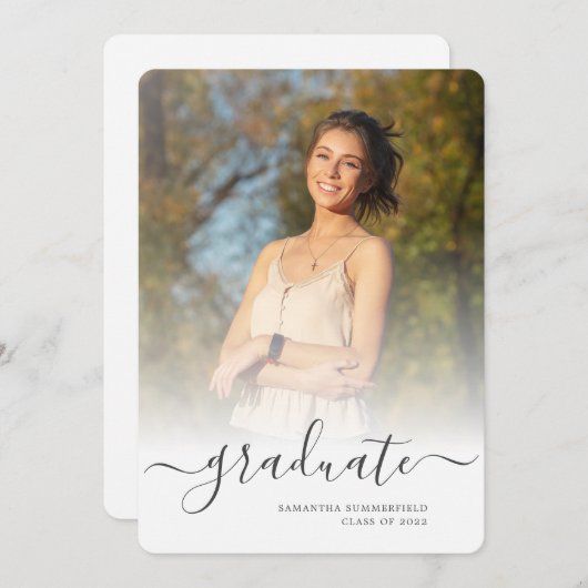 Abschluss Script Fotos Ankündigung (Vorne/Hinten)