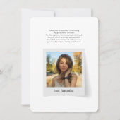 Abschluss Script Fotos Grad 2025 Dankeskarte (Rückseite)