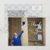 Abschluss Script - Vielen Dank, Postcard Postkarte (Vorne/Hinten)