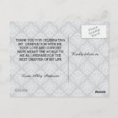 Abschluss Script - Vielen Dank, Postcard Postkarte (Rückseite)